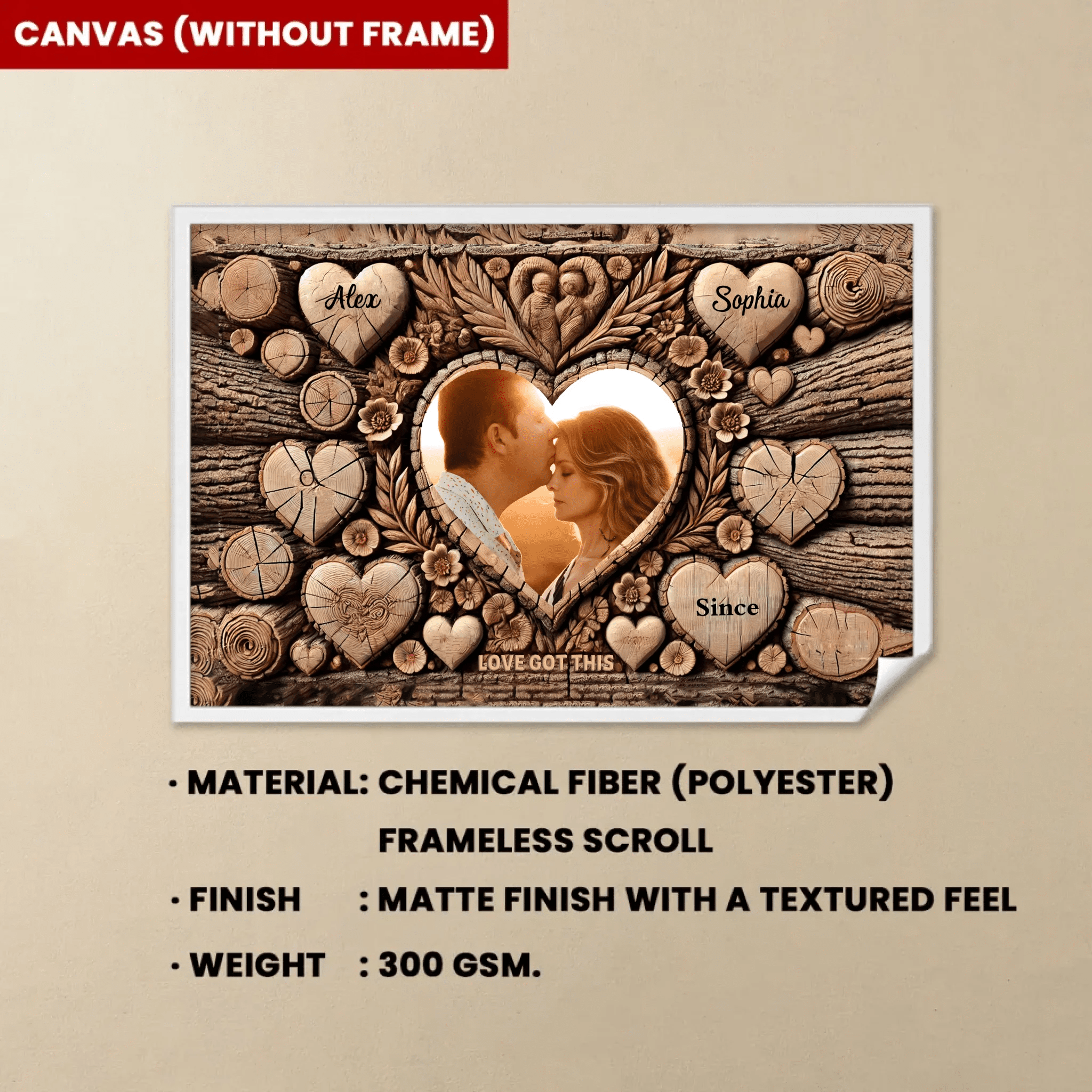 Tree Witnesses Our Love - Personalized Poster or Canvas 750707 - 751188 - DiyGiftly