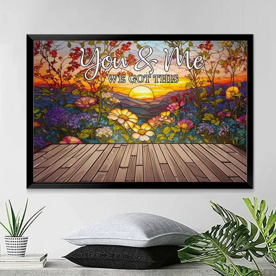 Turn Your Love Into Art You & Me We Got This - Personalized Canvas 710283 - 710335 - DiyGiftly