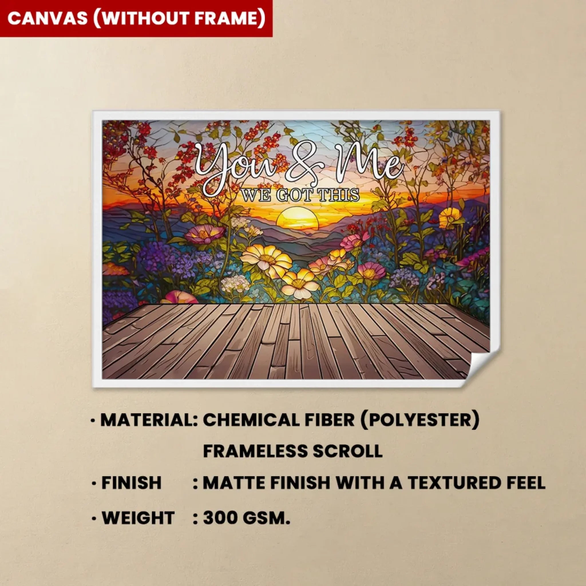 Turn Your Love Into Art You & Me We Got This - Personalized Canvas 710283 - 710335 - DiyGiftly