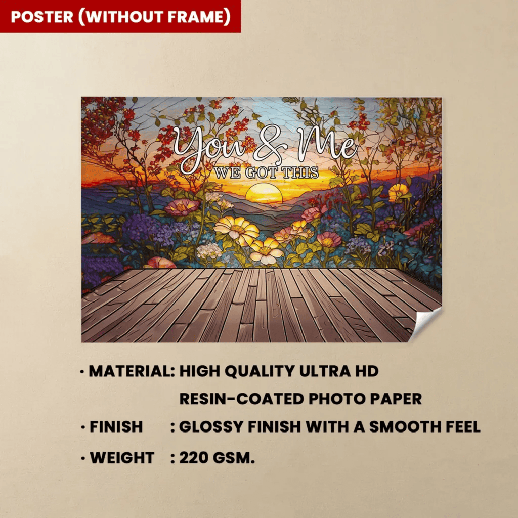 Turn Your Love Into Art You & Me We Got This - Personalized Canvas 710283 - 710335 - DiyGiftly