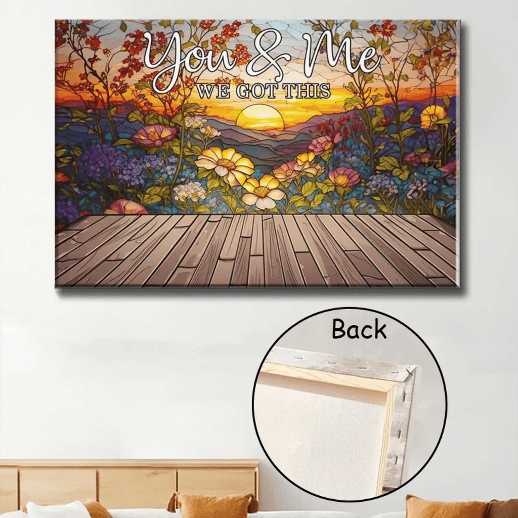 Turn Your Love Into Art You & Me We Got This - Personalized Canvas 710283 - 710335 - DiyGiftly