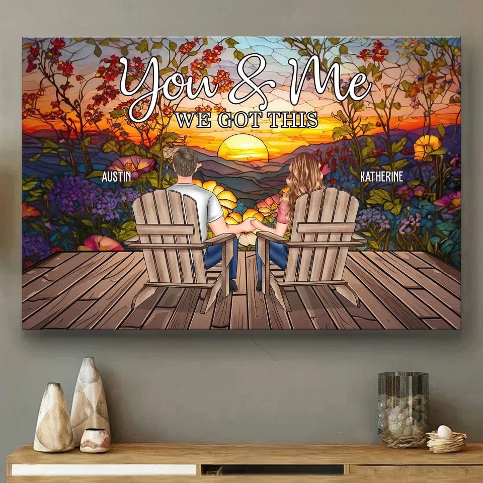 Turn Your Love Into Art You & Me We Got This - Personalized Canvas 710283 - 710335 - DiyGiftly