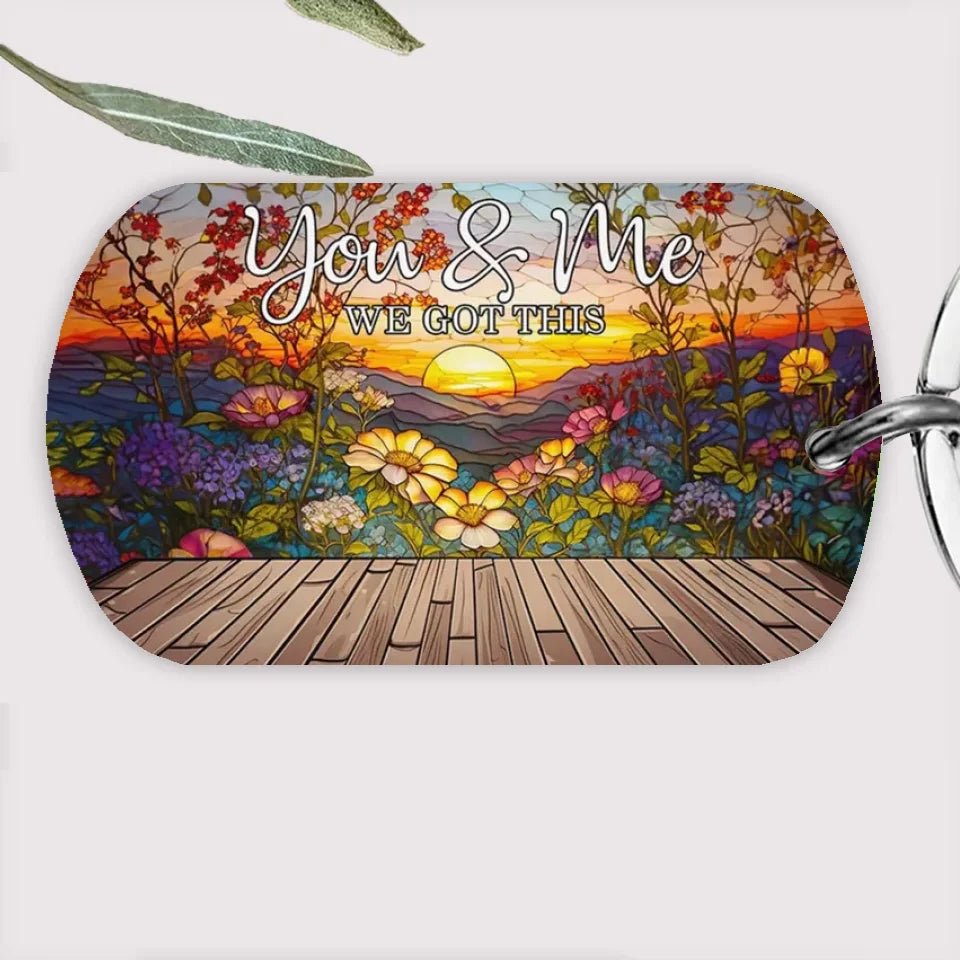Turn Your Love Into Art You & Me We Got This - Personalized Keychain 736232 - DiyGiftly