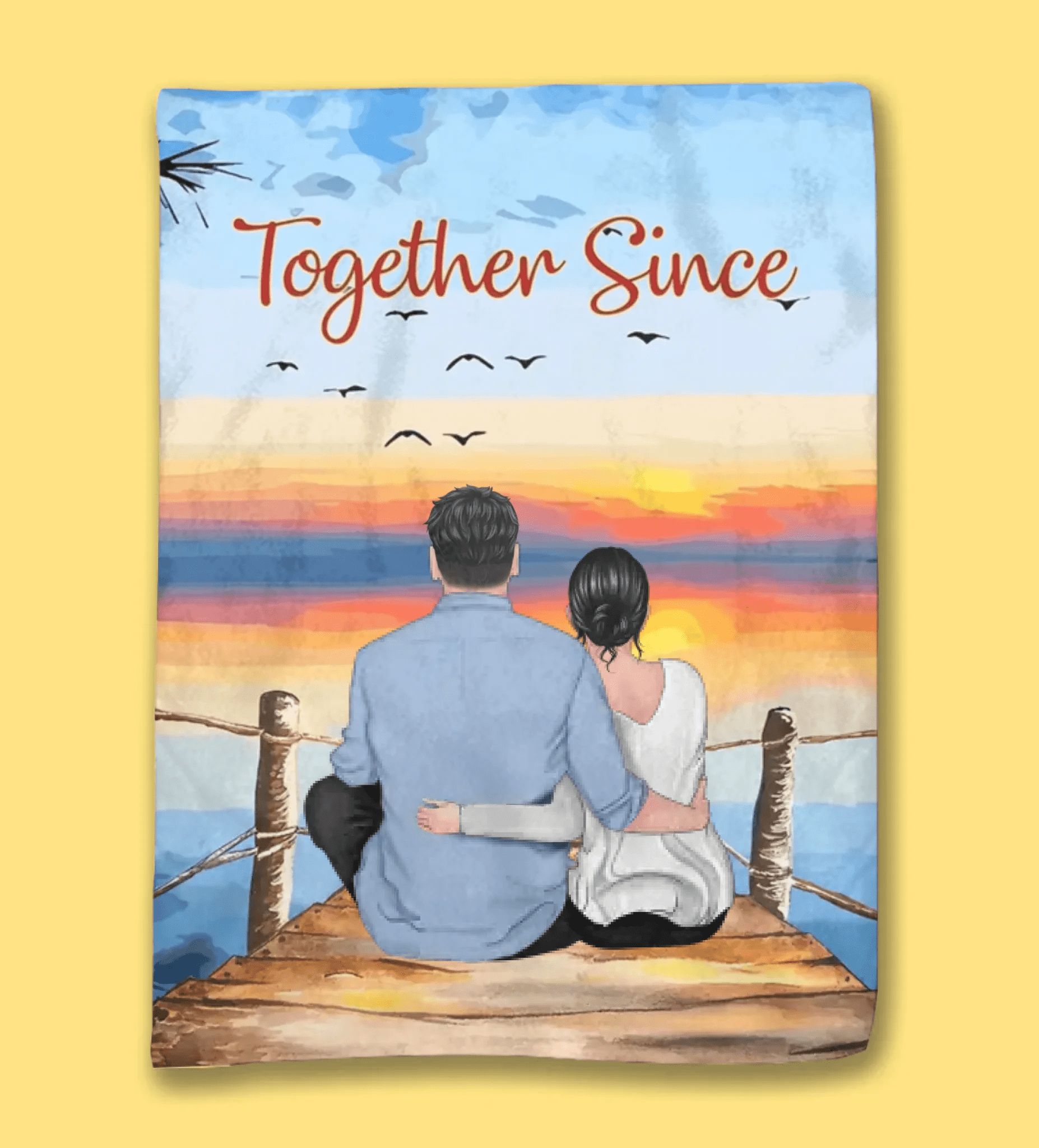 Twilight Embrace - Always Better Together Personalized Blanket - Ideal Gift for Couples, Partnerships in Love 715578 - M - DiyGiftly