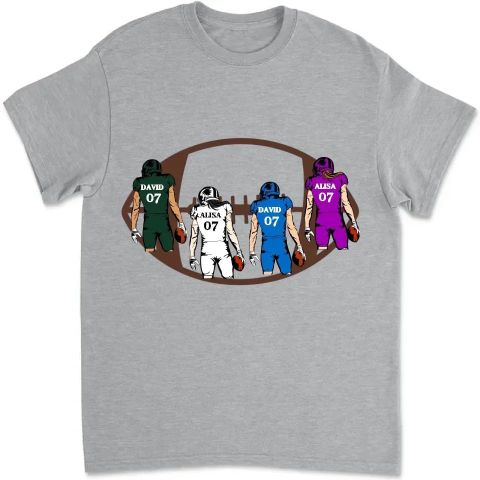 Two Football Players - Personalized T-Shirt, Gift For Football Lovers, Football Fan 738804 - DiyGiftly