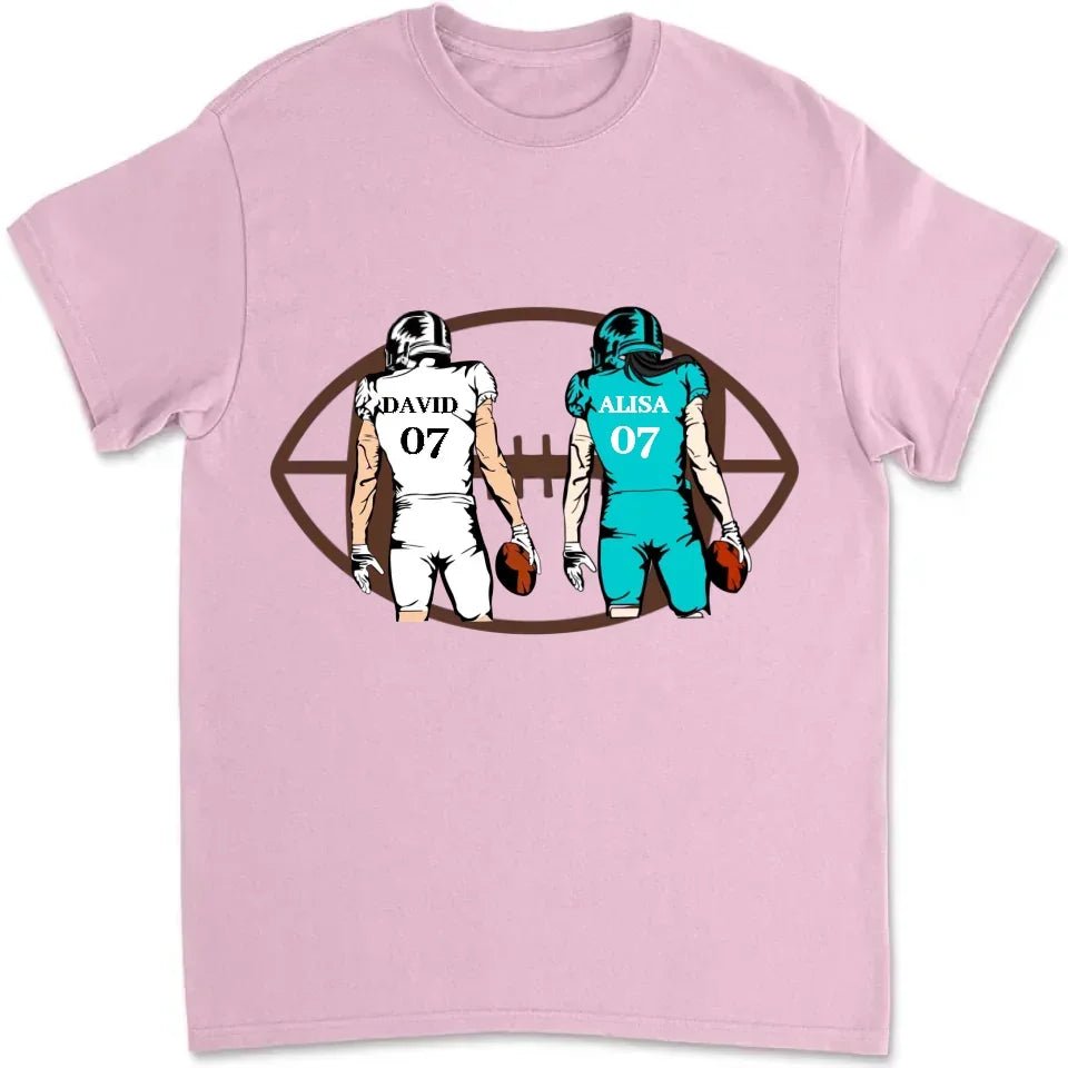 Two Football Players - Personalized T-Shirt, Gift For Football Lovers, Football Fan 738804 - DiyGiftly