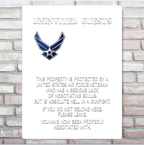 Uninvited Guests This Property Is Protected By A Veteran Personalized Custom Metal Sign 746785 - 746888 - DiyGiftly