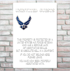 Uninvited Guests This Property Is Protected By A Veteran Personalized Custom Metal Sign 746785 - 746888 - DiyGiftly