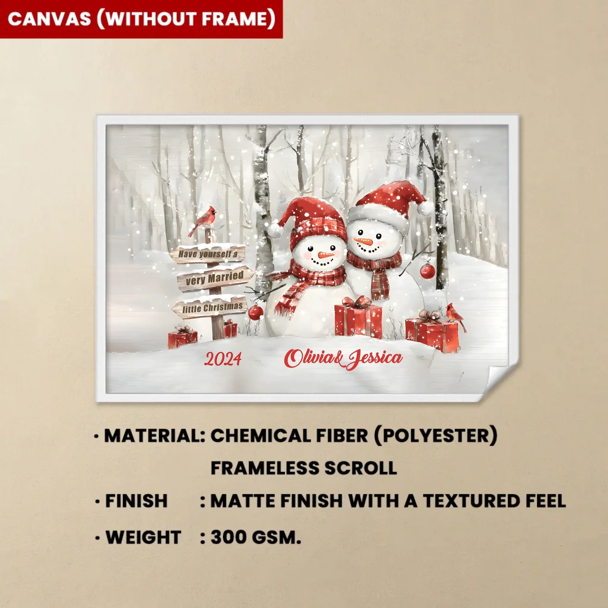 Unique Christmas Gifts for Couples Personalized Newlyweds Gifts Poster 731623 - 731632 - DiyGiftly