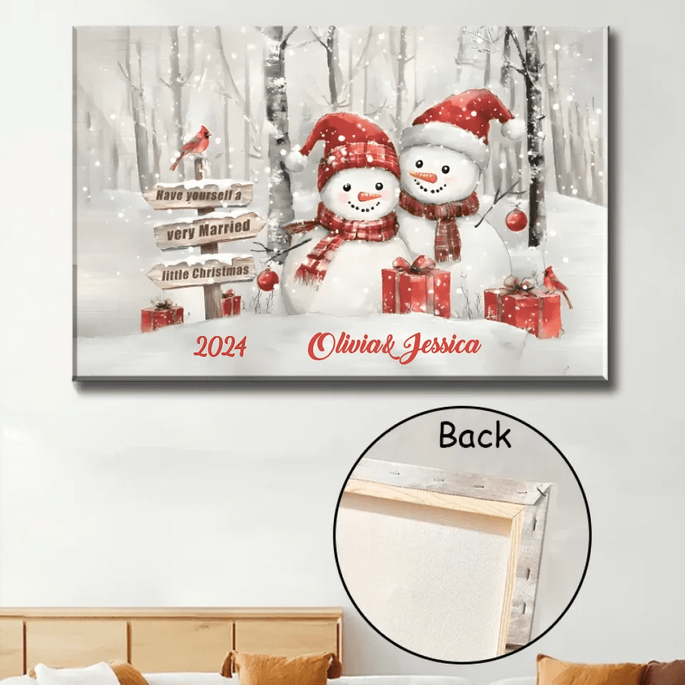 Unique Christmas Gifts for Couples Personalized Newlyweds Gifts Poster 731623 - 731632 - DiyGiftly