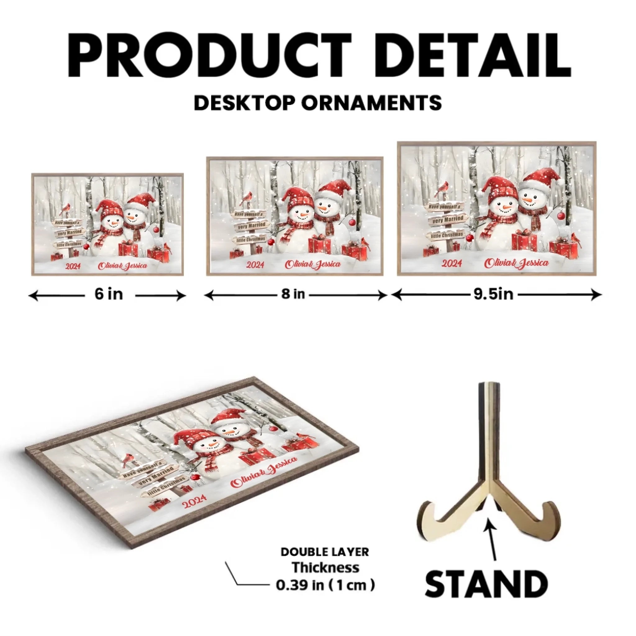 Unique Christmas Gifts for Couples Personalized Newlyweds Gifts Wooden Plaque 731623 - DiyGiftly