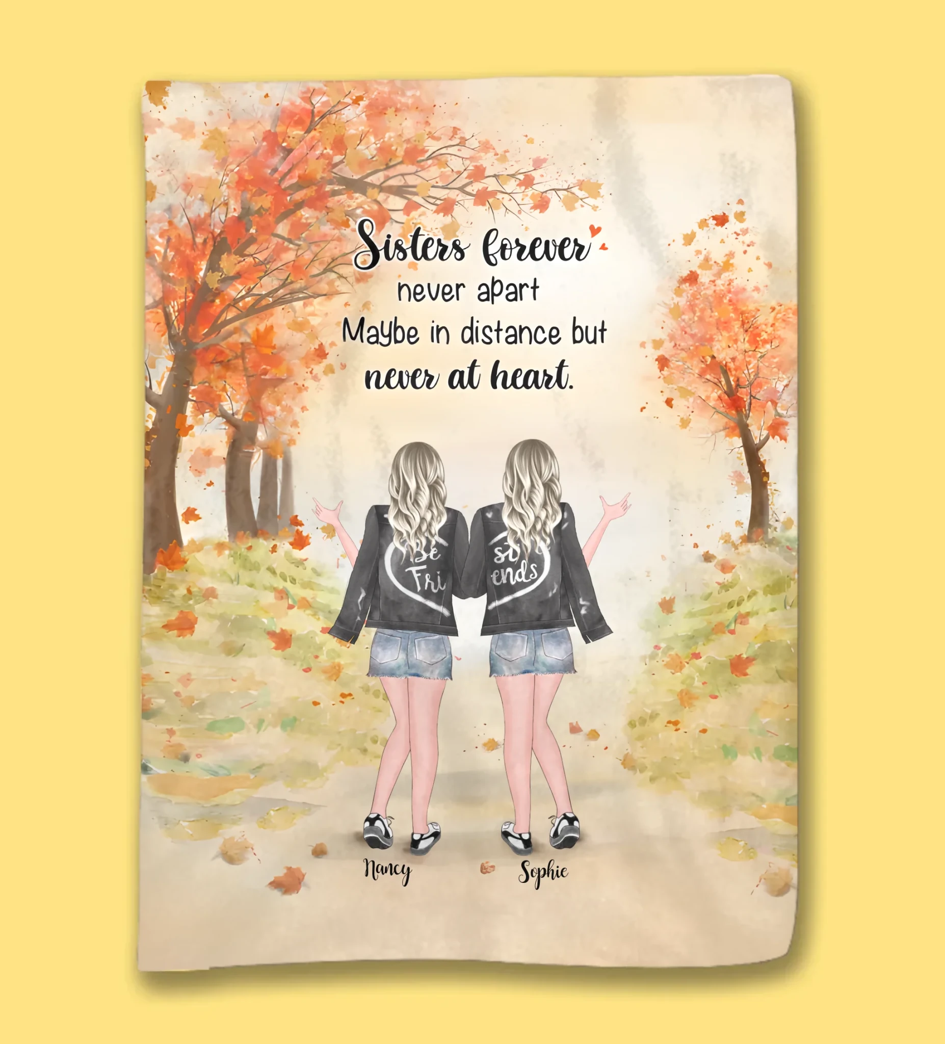 flannel personalized design blanket gift for best friend