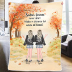 flannel blanket personalized design gift for best friend