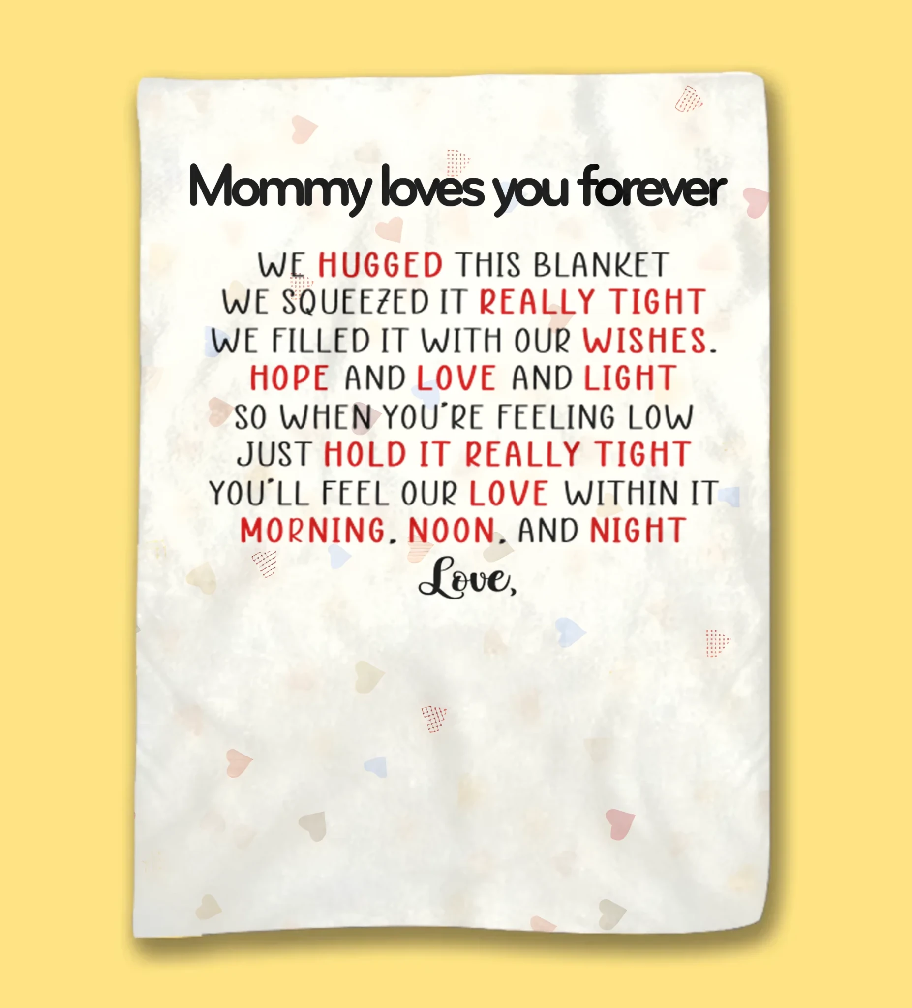 personalized blanket cozy nights gift for daughter detail view
