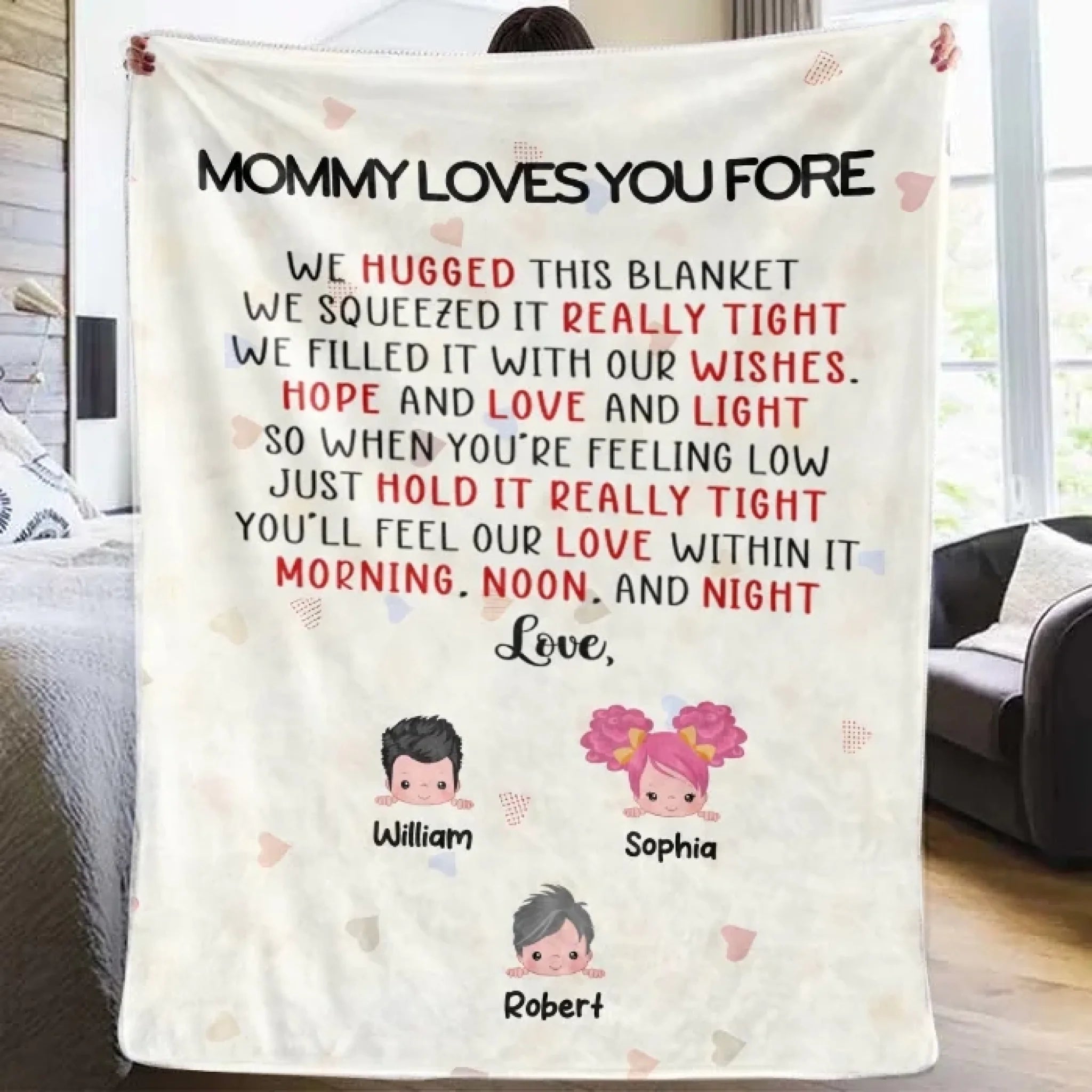 blanket personalized gift for daughter cozy nights main image