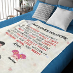 personalized blanket gift for daughter cozy nights product photo