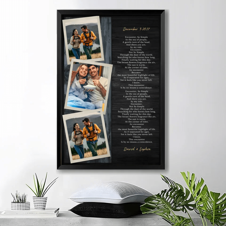 Upload Photo Canvas - Beautiful Poetry - Anniversary Gift for Husband, Wife 733557 - 733558 - DiyGiftly