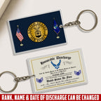 US Air Force, No One Fights Alone – Acrylic Keychain, Personalized Military Gift, Custom Engraved Key Ring for Soldiers, Veterans, or Patriotic Keepsake 33344000 - DiyGiftly
