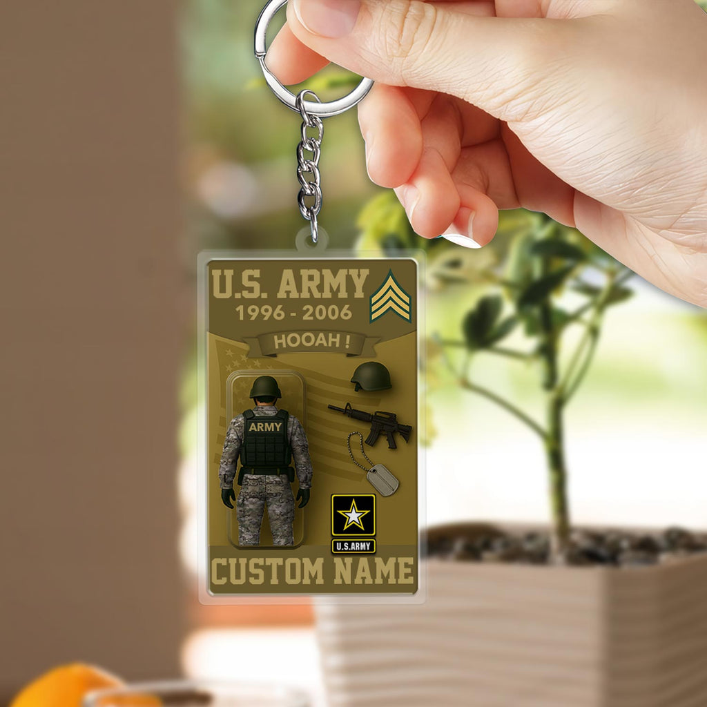 US Army, E 2 Marines Private First Class – Acrylic Keychain, Personalized Military Gift, Custom Engraved Key Ring for Soldiers, Veterans, or Patriotic Keepsake 10453248 - DiyGiftly