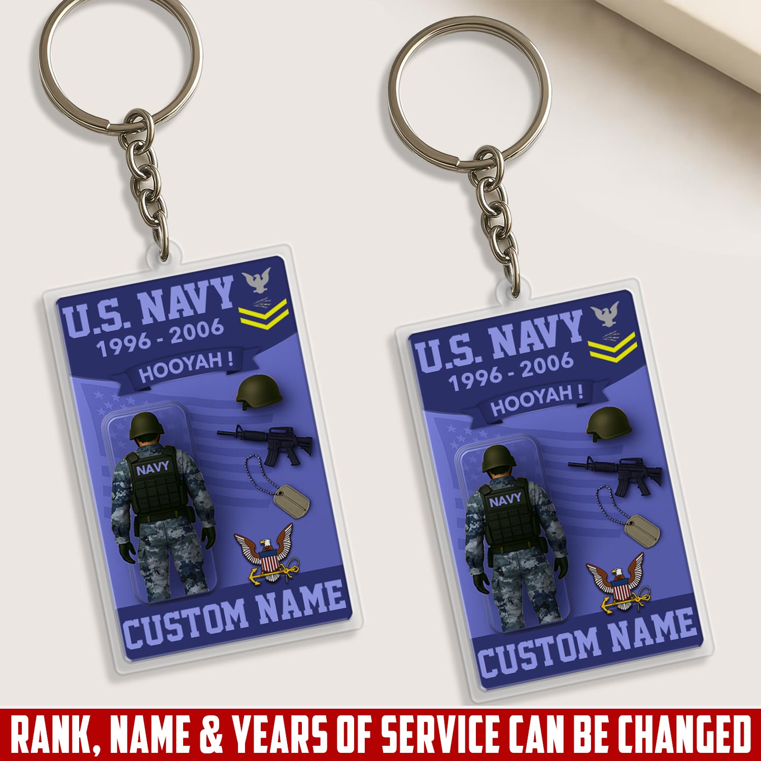 US Navy, E 2 Marines Private First Class – Acrylic Keychain, Personalized Military Gift, Custom Engraved Key Ring for Soldiers, Veterans, or Patriotic Keepsake 47633152 - DiyGiftly