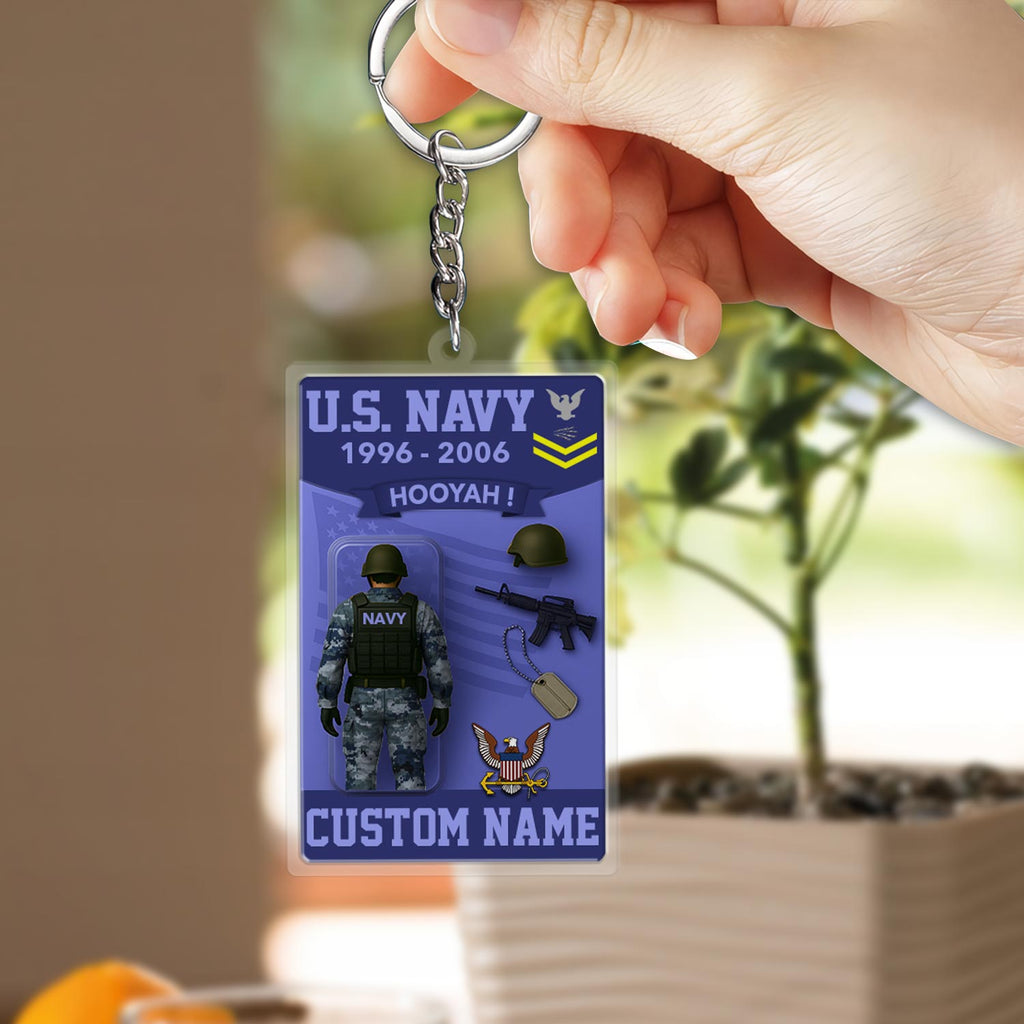 US Navy, E 2 Marines Private First Class – Acrylic Keychain, Personalized Military Gift, Custom Engraved Key Ring for Soldiers, Veterans, or Patriotic Keepsake 47633152 - DiyGiftly