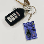 US Navy, E 2 Marines Private First Class – Acrylic Keychain, Personalized Military Gift, Custom Engraved Key Ring for Soldiers, Veterans, or Patriotic Keepsake 47633152 - DiyGiftly