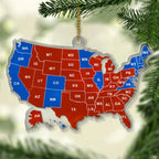 US Presidential Election 2024 Acrylic Ornament, Trump Ornament Gift, Trump 45 47 President Ornament, Trump Christmas Gift, Trump Won Ornament 723913 - DiyGiftly