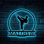 ustom Children's Karate Metal Lamp – Personalized LED Wall Light for Kids’ Martial Arts Room, Bedroom, or Dojo, Unique Gift for Young Karate Students and Martial Arts Enthusiasts 99707392 - DiyGiftly