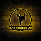 ustom Children's Karate Metal Lamp – Personalized LED Wall Light for Kids’ Martial Arts Room, Bedroom, or Dojo, Unique Gift for Young Karate Students and Martial Arts Enthusiasts 99707392 - DiyGiftly