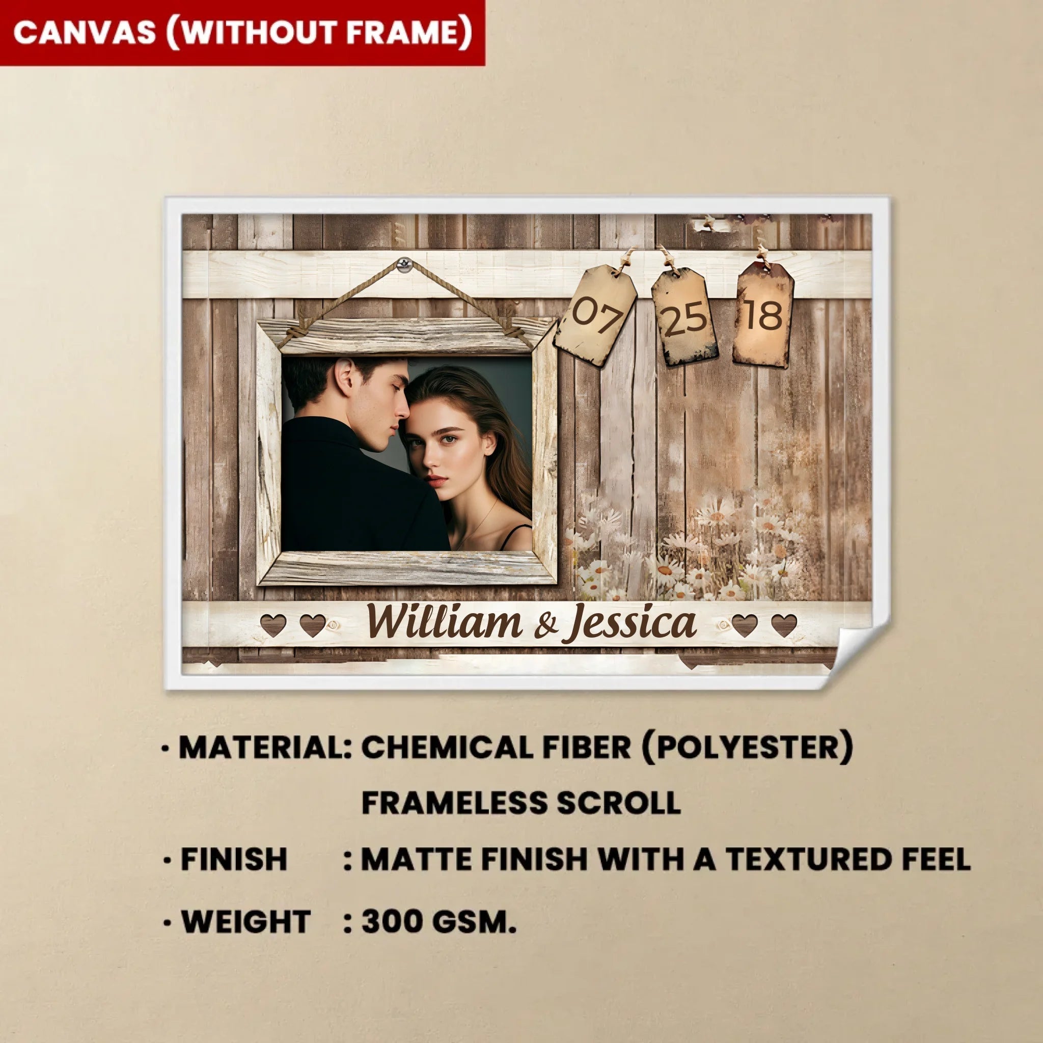 Valentine Gift For Couples We Decided On Forever Custom Name Personalized Canvas Print Wall Art 760971 - DiyGiftly