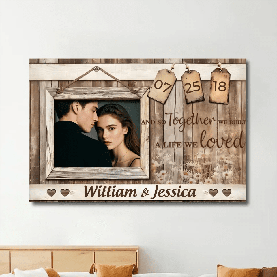 Valentine Gift For Couples We Decided On Forever Custom Name Personalized Canvas Print Wall Art 760971 - DiyGiftly