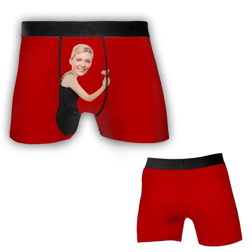 personalized face photo boxer shorts anniversary surprise gift for boyfriend