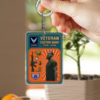 Veteran Action Figure Style Acrylic Keychain, Personalized Military Gift, Custom Engraved Key Ring for Soldiers, Veterans, or Patriotic Keepsake 22727168 - DiyGiftly