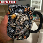 Viking Warrior Drinking Legend Raise Your Horn - Personalized Viking Mug 747705 - DiyGiftly