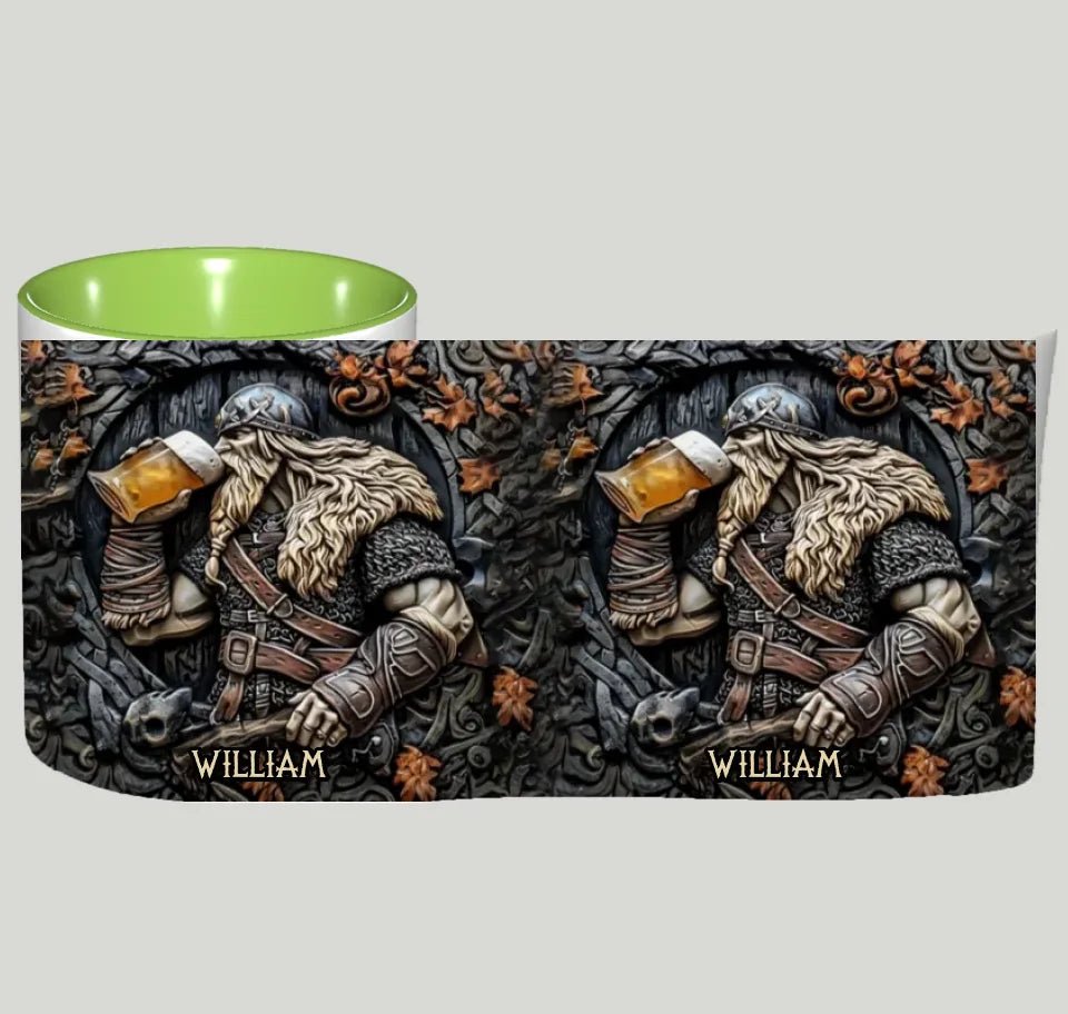 Viking Warrior Drinking Legend Raise Your Horn - Personalized Viking Mug 747705 - DiyGiftly