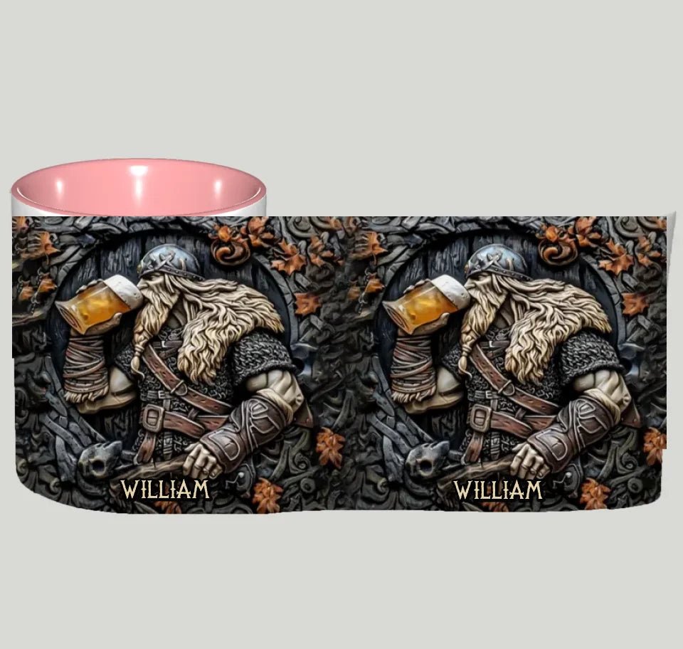 Viking Warrior Drinking Legend Raise Your Horn - Personalized Viking Mug 747705 - DiyGiftly