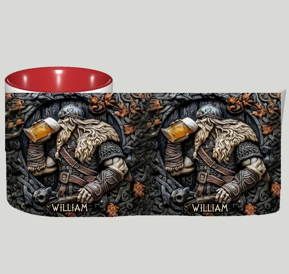 Viking Warrior Drinking Legend Raise Your Horn - Personalized Viking Mug 747705 - DiyGiftly