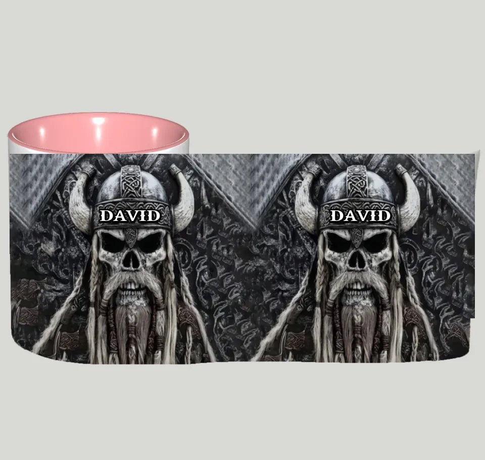 Vikings Skull - Personalized Viking Mug 747717 - DiyGiftly