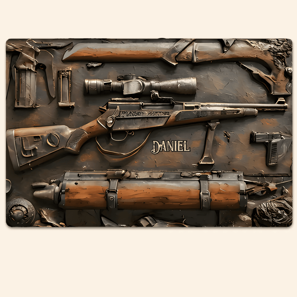 Vintage Tools - Personalized Hunting Rectangle Metal Sign 737268 - 737280 - DiyGiftly