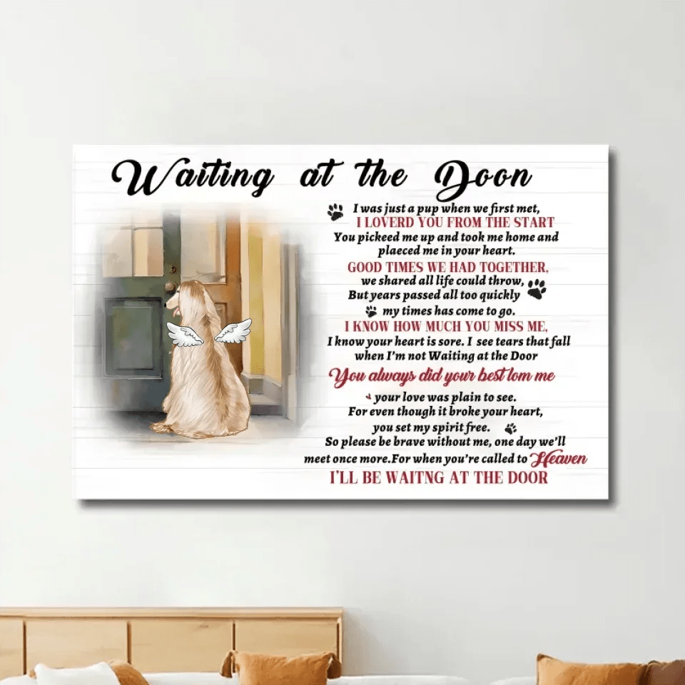 Waiting At The Door, Gift For Dog Lover, Personalized Poster 748614 - 748615 - DiyGiftly