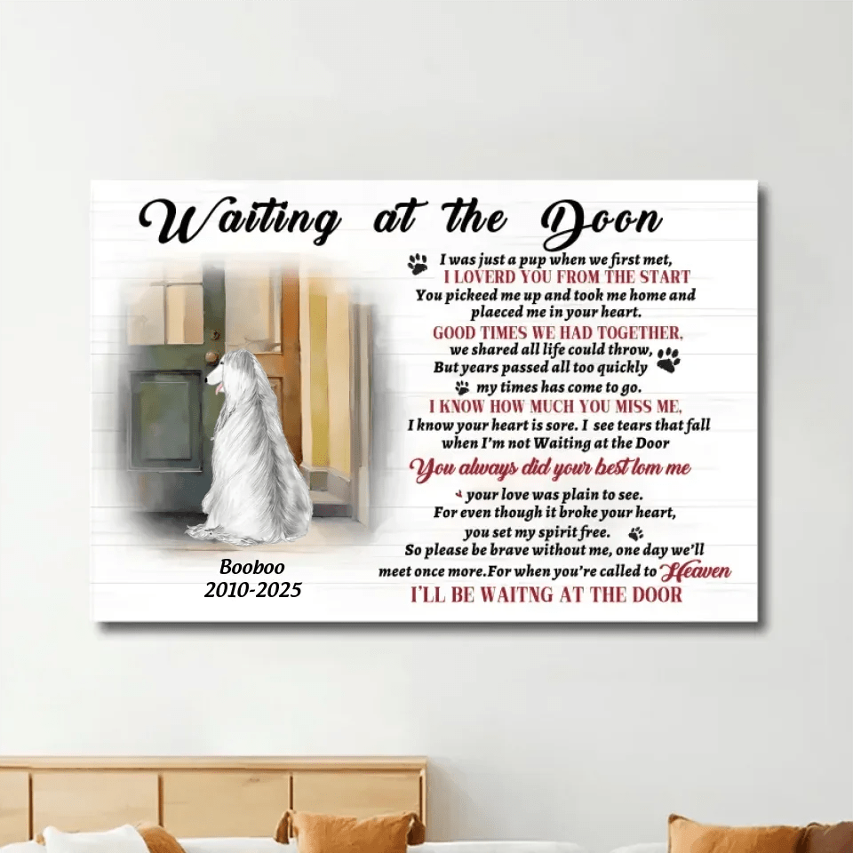 Waiting At The Door, Gift For Dog Lover, Personalized Poster 748614 - 748615 - DiyGiftly