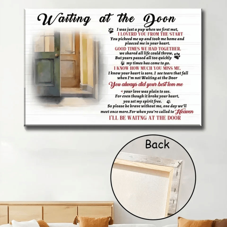 Waiting At The Door, Gift For Dog Lover, Personalized Poster 748614 - 748615 - DiyGiftly