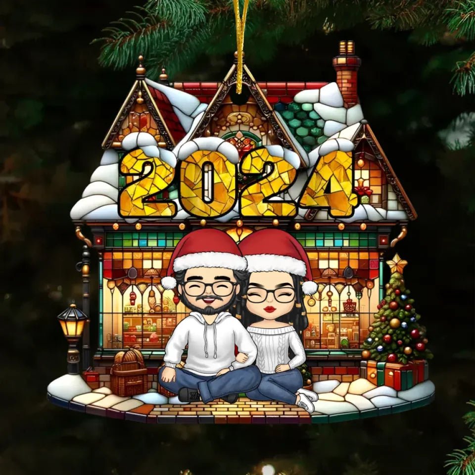 Warm Family - Personalized Custom Acrylic Ornament 720889 - DiyGiftly