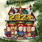 Warm Family - Personalized Custom Acrylic Ornament 720889 - DiyGiftly