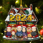 Warm Family - Personalized Custom Acrylic Ornament 720889 - DiyGiftly