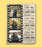 Warm Hugs Forever - Personalized Photo Blanket, Custom Love Gift for Cozy Nights 1158543 - DiyGiftly