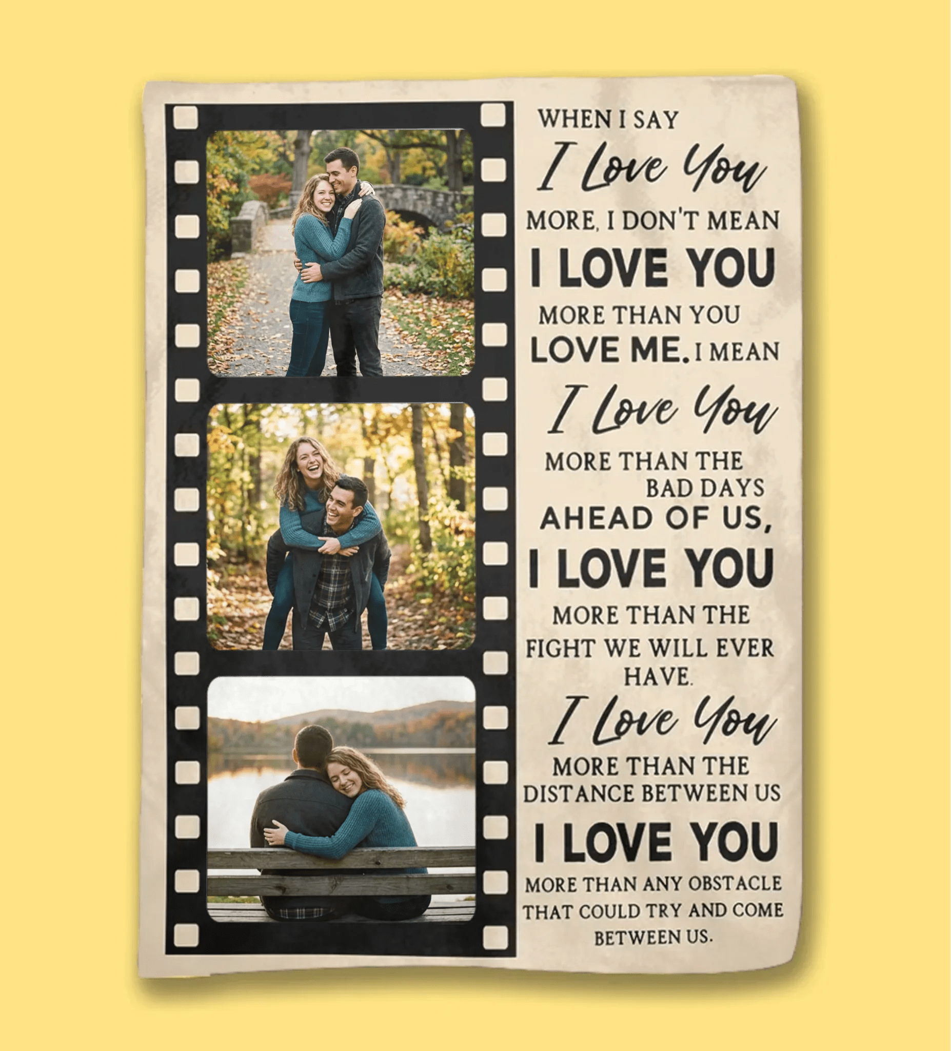 Warm Hugs Forever - Personalized Photo Blanket, Custom Love Gift for Cozy Nights 1158543 - DiyGiftly