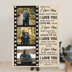Warm Hugs Forever - Personalized Photo Blanket, Custom Love Gift for Cozy Nights 1158543 - DiyGiftly