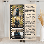 Warm Hugs Forever - Personalized Photo Blanket, Custom Love Gift for Cozy Nights 1158543 - DiyGiftly