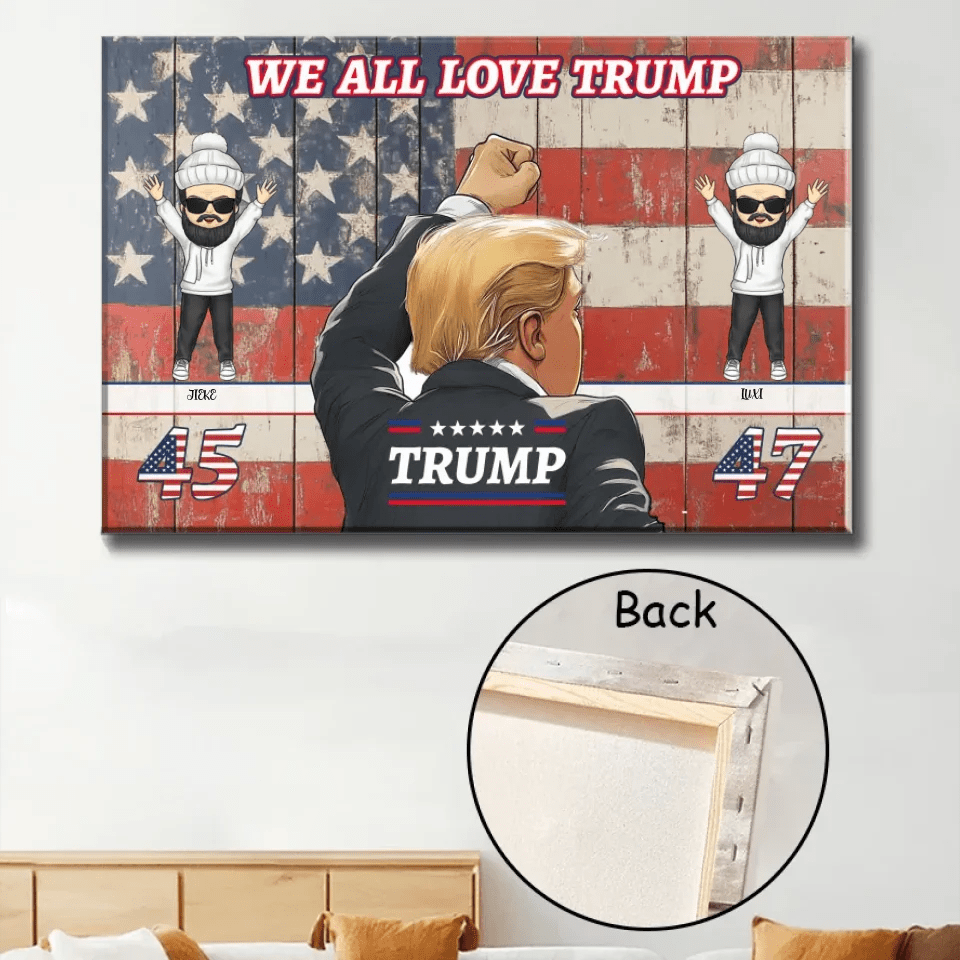 We Ale Love Trump AGAIN - Personalized Horizontal Canvas - Trump’s Path to the White House - Gift for Humor,Creativity Enthusiasts 720643 - 720618 - DiyGiftly